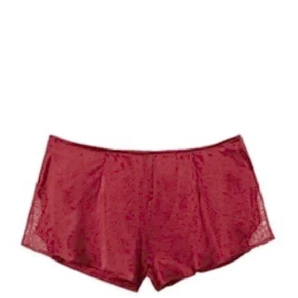 Victoria's Secret | Shorts | New Vs Lace Trim Split Satin